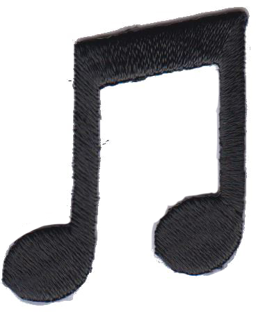 SERIE NOTE MUSICALI NERO