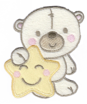 ORSO CON STELLA ROSA