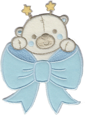 ORSO CON FIOCCO AZZURRO