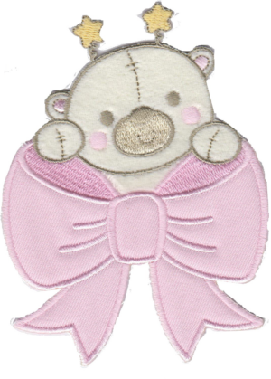 ORSO CON FIOCCO ROSA