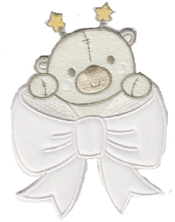 ORSO CON FIOCCO BIANCO