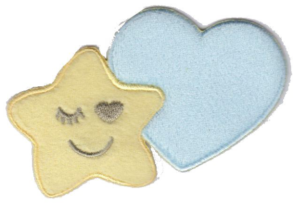 STELLA MEDIA CON CUORE AZZURRO