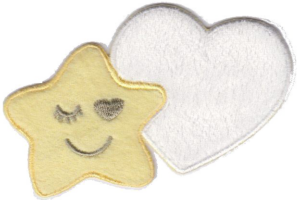 STELLA MEDIA CON CUORE BIANCO