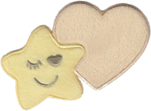 STELLA MEDIA CON CUORE BEIGE