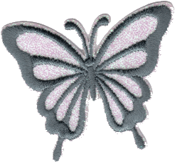 FARFALLA GLITTER BIANCO