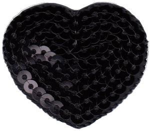 CUORE PAILLETTES D NERO