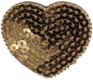 CUORE PAILLETTES C ORO