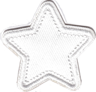STELLINA IN STOFFA BIANCO