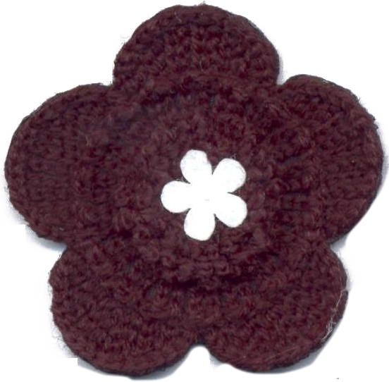 FIORE IN MAGLINA  NERO