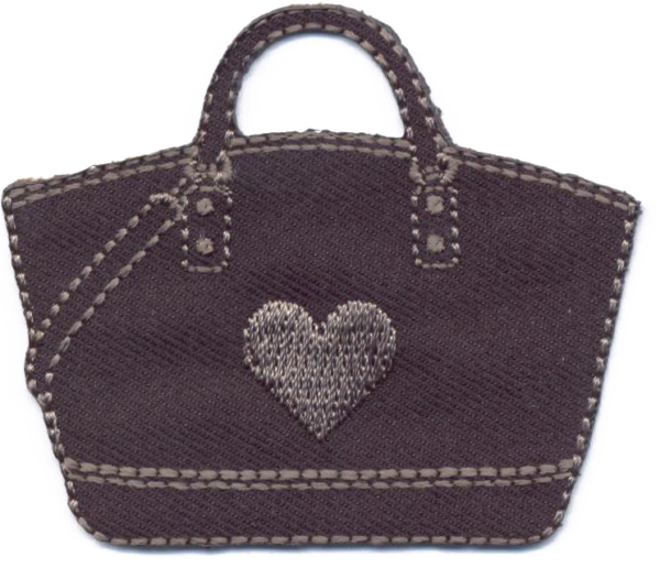 BORSETTA CON CUORE  NERO