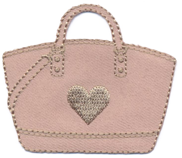 BORSETTA CON CUORE  TORTORA