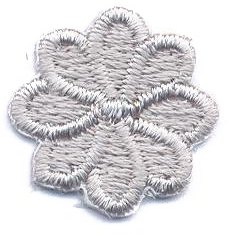 FIORE MINI 8 PETALI  GRIGIO CH.