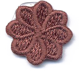 FIORE MINI 8 PETALI  MARRONE