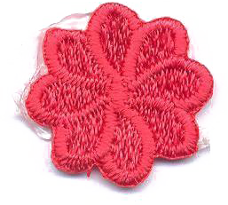 FIORE MINI 8 PETALI  ROSSO