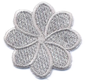 FIORE MEDIO 8 PETALI  GRIGIO CH.