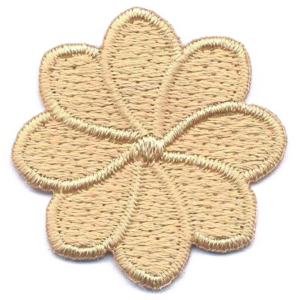 FIORE MEDIO 8 PETALI  BEIGE