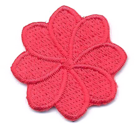 FIORE MEDIO 8 PETALI  ROSSO