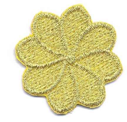 FIORE MEDIO 8 PETALI  ORO