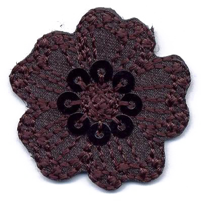 FIORE PICC.+PAILLETTES  NERO