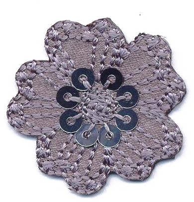 FIORE PICC.+PAILLETTES  GRIGIO