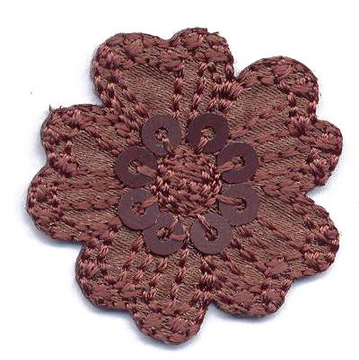 FIORE PICC.+PAILLETTES  MARRONE