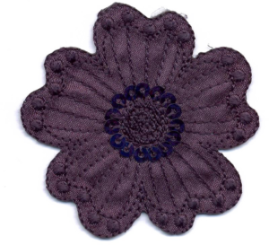 FIORE MEDIO+PAILLETTES  BLU