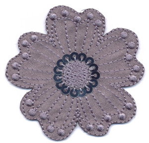 FIORE MEDIO+PAILLETTES  GRIGIO