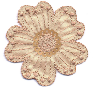 FIORE MEDIO+PAILLETTES  BEIGE