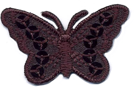 FARFALLA PICC.+PAILLETTES  NERO