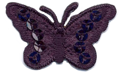 FARFALLA PICC.+PAILLETTES  BLU