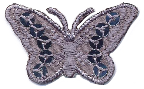 FARFALLA PICC.+PAILLETTES  GRIGIO