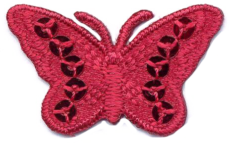 FARFALLA PICC.+PAILLETTES  ROSSO