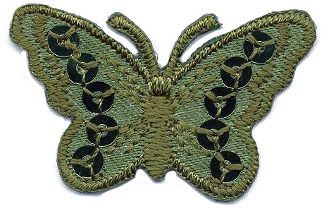 FARFALLA PICC.+PAILLETTES  VERDE