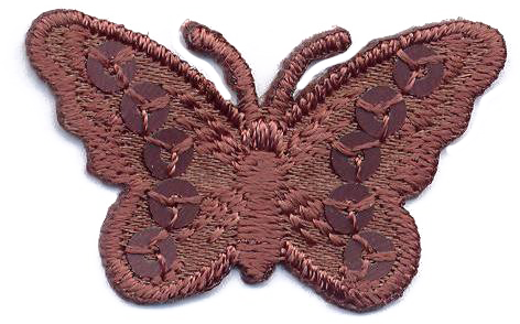 FARFALLA PICC.+PAILLETTES  MARRONE