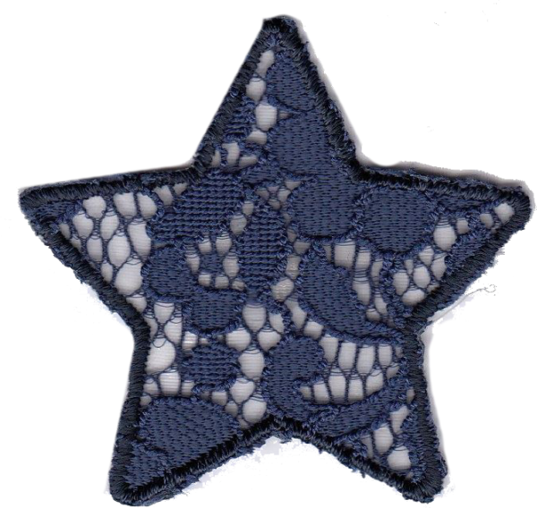 STELLA IN PIZZO MEDIUM BLU