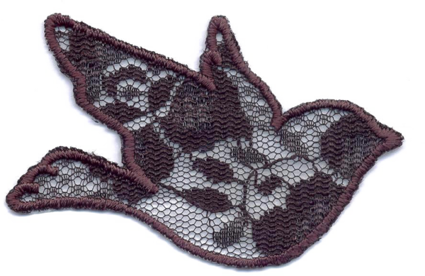 COLOMBA IN PIZZO  NERO