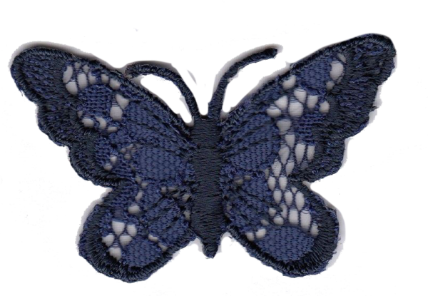 FARFALLA IN PIZZO BLU