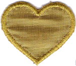 CUORE MEDIO LUREX  ORO