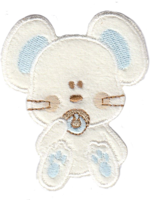 TOPINO SEDUTO  AZZURRO