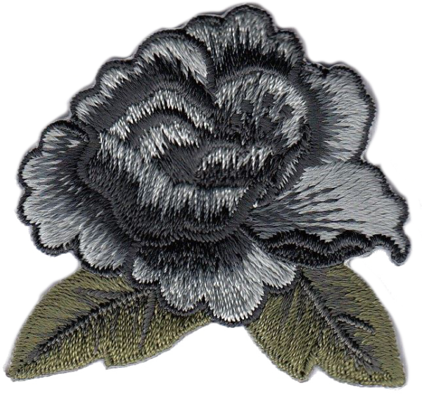 FIORE CON FOGLIE PICCOLO  GRIGIO SC