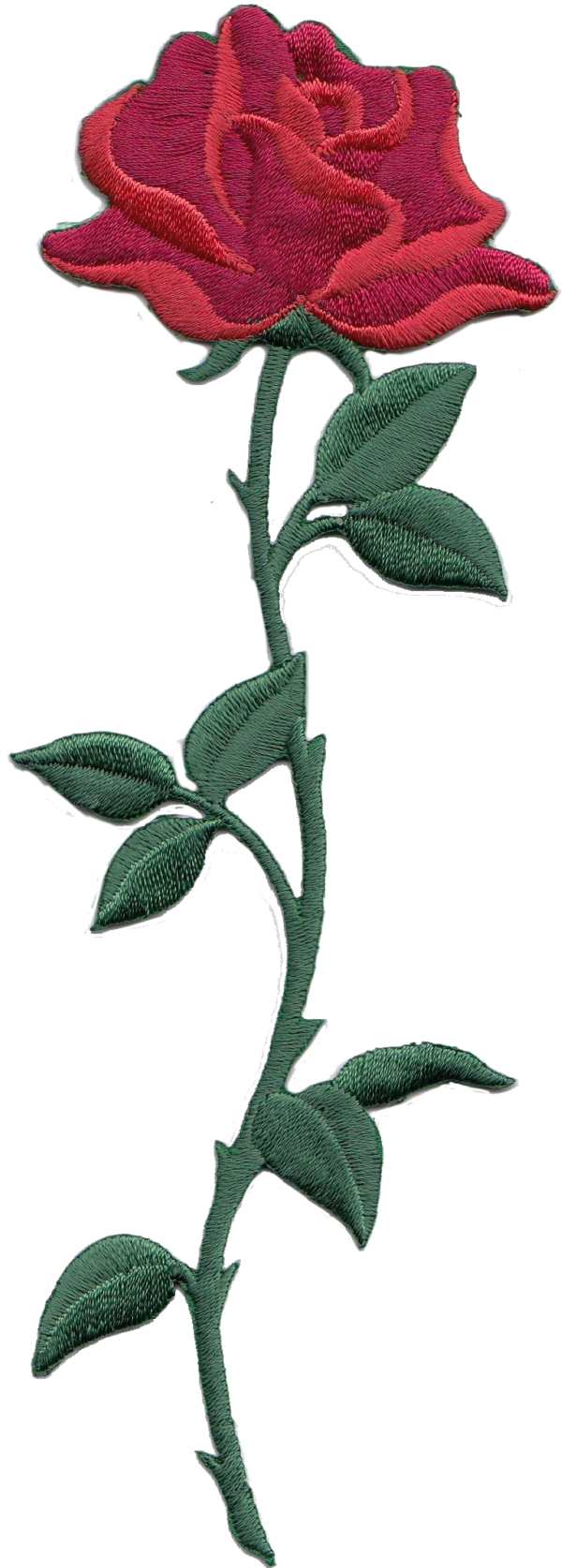 ROSA CON STELO ROSSO