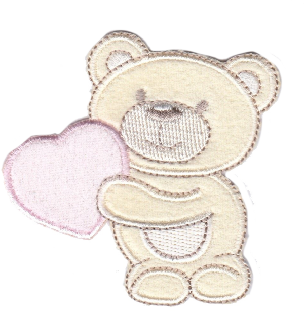 ORSO CON CUORE  ROSA