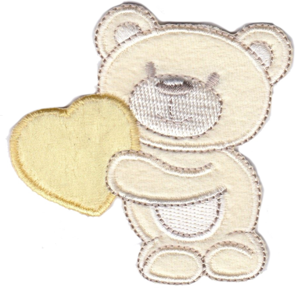 ORSO CON CUORE  GIALLO