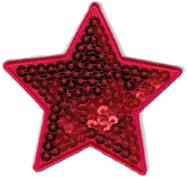 STELLA MEDIA PAILLETTES  ROSSO