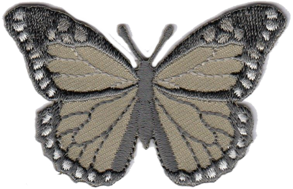 FARFALLA IN TINTA GRIGIO GRIGIO