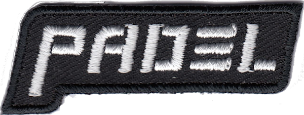 RETTANGOLO CON SCRITTA PADEL NERO