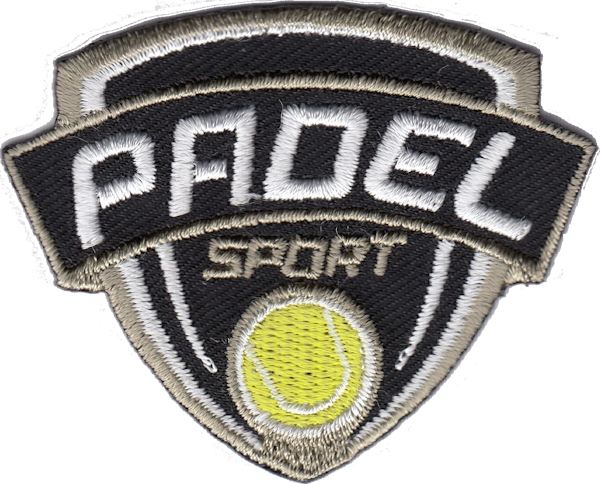 STEMMA CON SCRITTA PADEL E PALLINA NERO