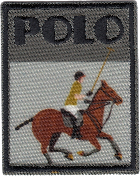 CAVALLO CON FANTINO CON SCRITTA POLO" "