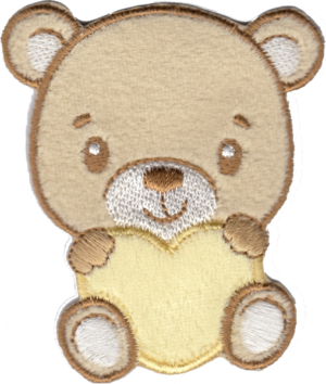 ORSACCHIOTTO CON CUORE, MEDIO GIALLO