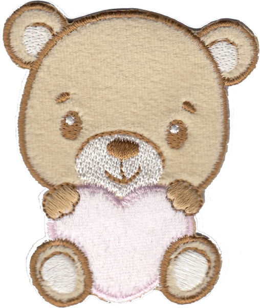 ORSACCHIOTTO CON CUORE, MEDIO ROSA